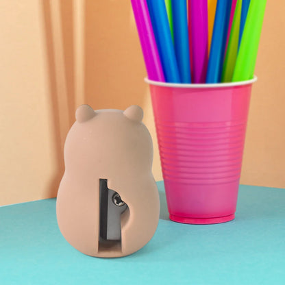 Cartoon Shape Pencil Sharpener With Built-in Eraser (1 Pc) - Zidbik