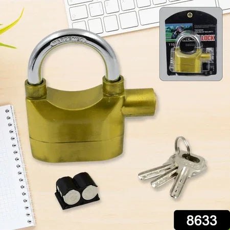 Security Alarm Metallic Lock System With 3 Keys (1 Set Mix Color) - Zidbik