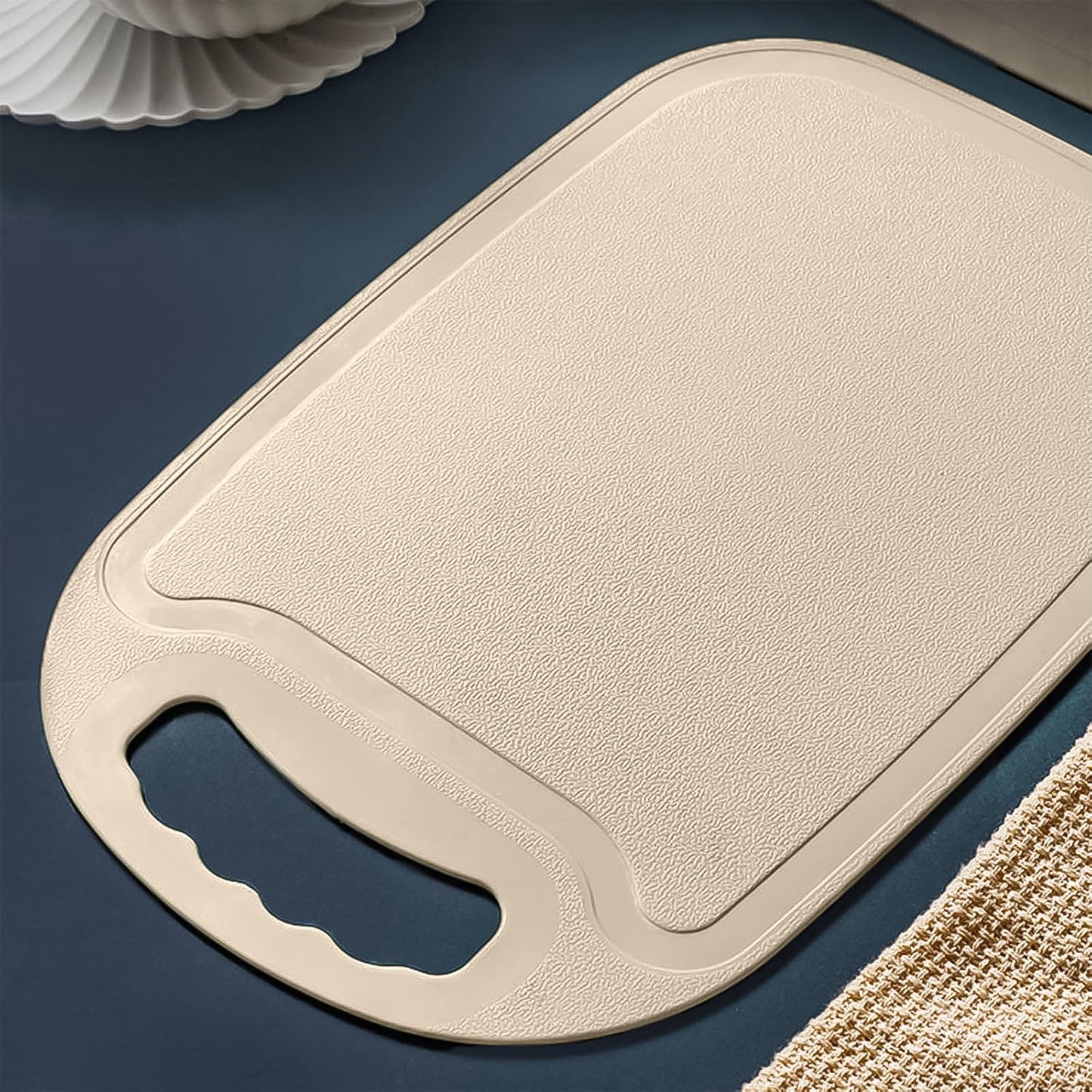 Durable Plastic Chopping Board 34x23 Cm (1 Pc) - Zidbik