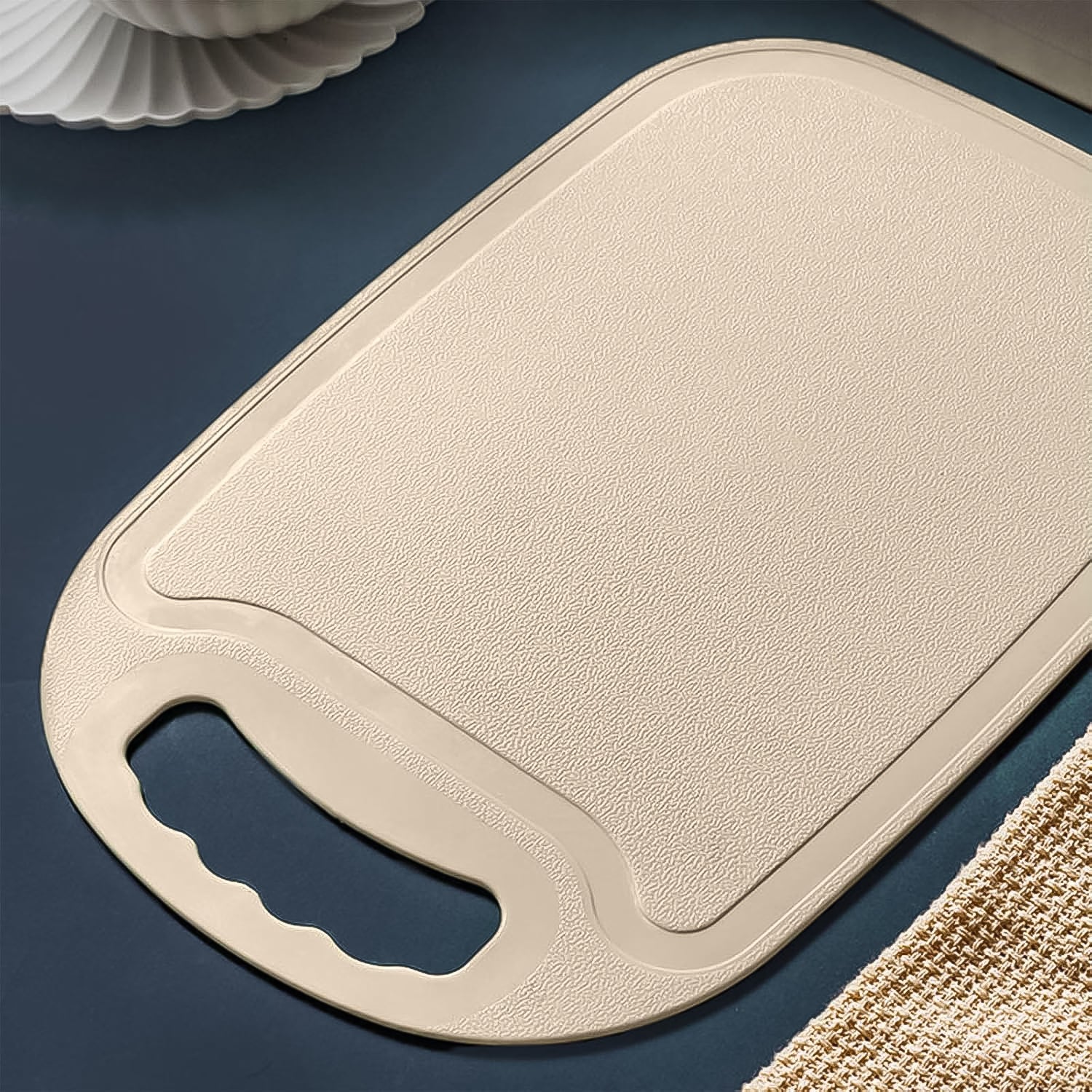 Durable Plastic Chopping Board 34x23 Cm (1 Pc) - Zidbik