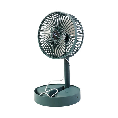 Foldable Mini Desk Fan With Adjustable Height And Angle (1 Pc) - Zidbik