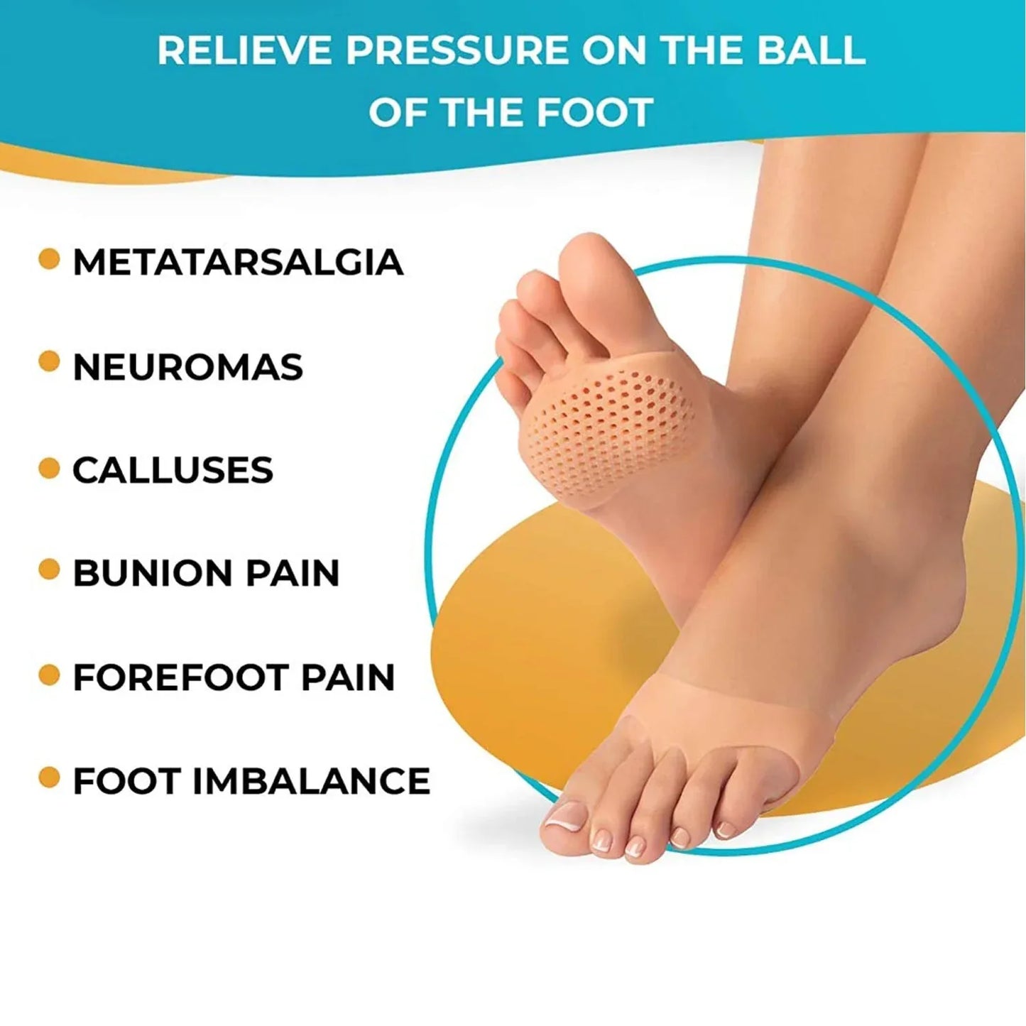 6257 Silicone Tiptoe Protector And Cover Used In Protection Of Toe For Men And Women - Zidbik
