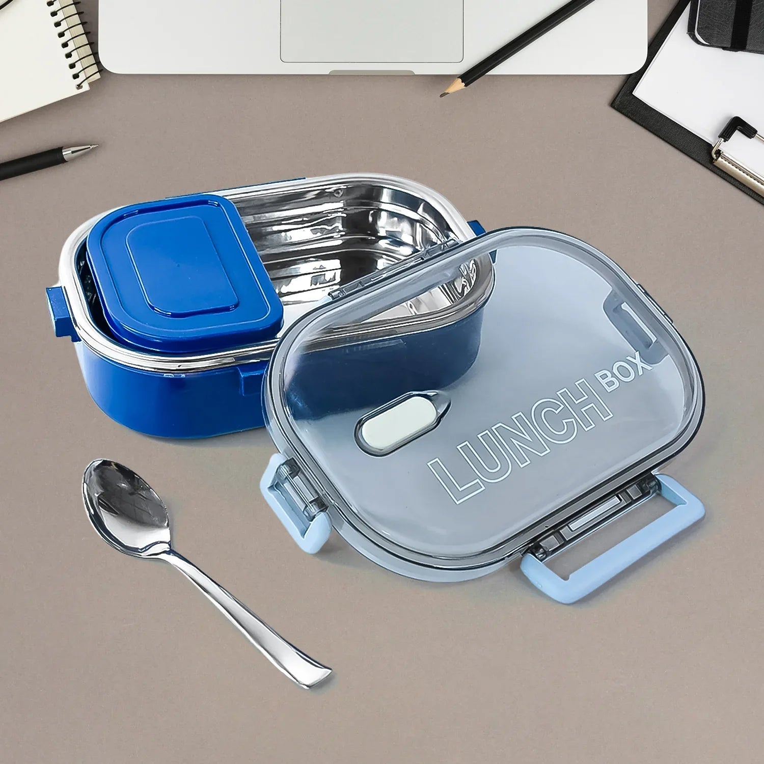 Home Chef Premium Airtight Steel Lunch Box - Zidbik