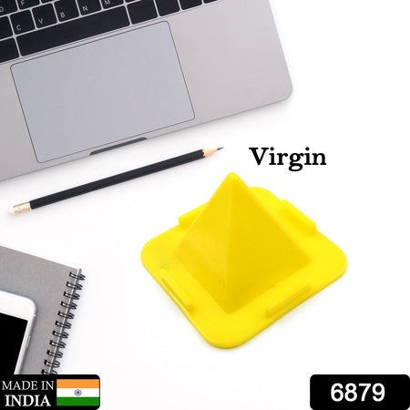 6879 Virgin Mobile Accessories Universal Portable Four-sided Pyramid Shape Desktop Table Mobile Holder Stand For Car Dashboard Recording On Desk Vent Office Holder - Zidbik