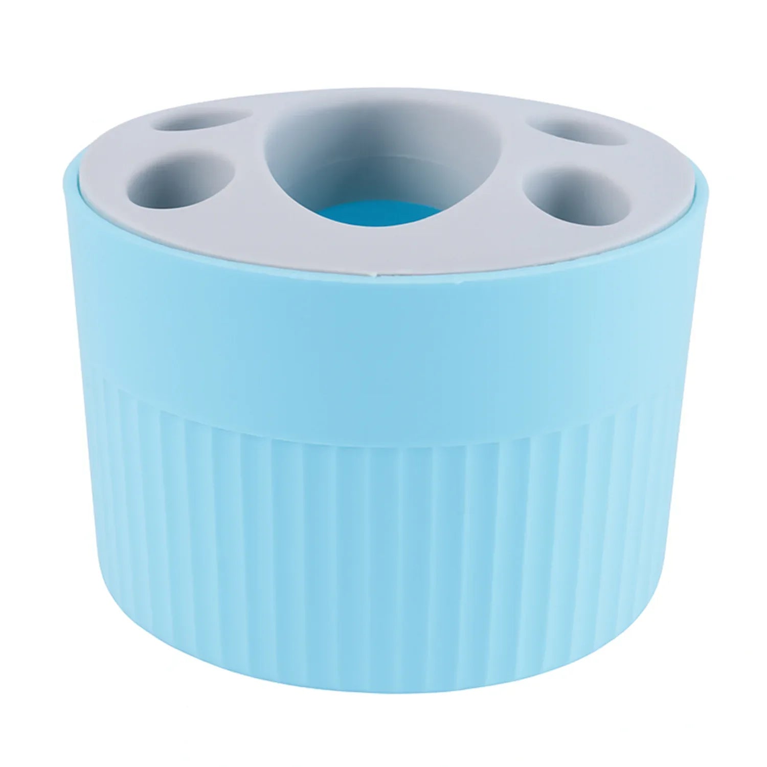 Multipurpose Bathroom Toothbrush And Utility Holder Stand With Multiple Slots (1 Pc) - Zidbik