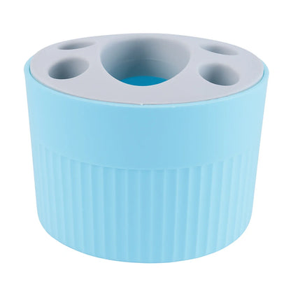 Multipurpose Bathroom Toothbrush And Utility Holder Stand With Multiple Slots (1 Pc) - Zidbik