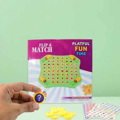 Flip Match Educational Puzzle Game Toy (1 Set) - Zidbik