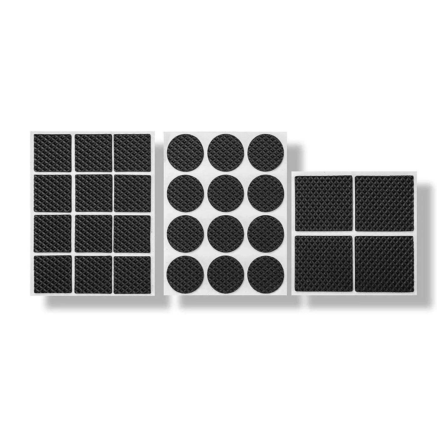 28 Pc Rubber Furniture Pads Self Sticking Non Slip Furniture Noise Insulation Pads - Zidbik