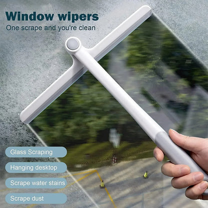 2-in-1 Window Glass Cleaning Wiper With Microfiber Pad - Zidbik