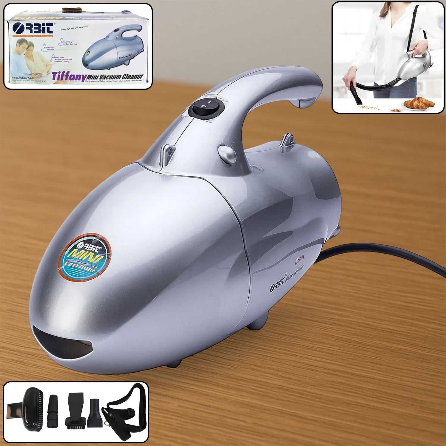 Orbit High Power Handheld Mini Vacuum Cleaner (800w 1 Pc) - Zidbik