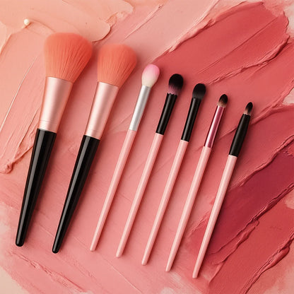 Professional Soft Makeup Brush Set (7 Pc) - Zidbik