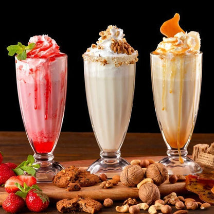 Apex Premium Dessert Falooda Glasses (Approx 400ml 6 Pc) - Zidbik