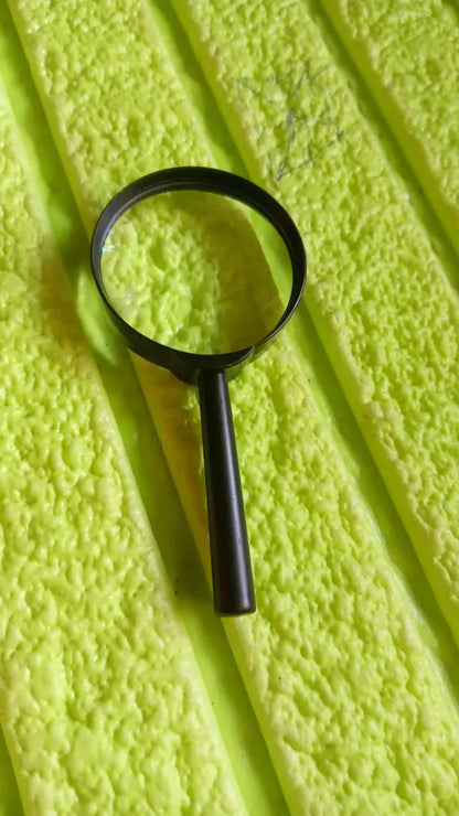17781 Magnifying Glass Lens - Reading Aid Made Of Glass - Real Glass Magnifying Glass That Can Be Used On Both Sides - Glass Breakage-proof Magnifying Glass Protect Eyes 50 Mm - Zidbik