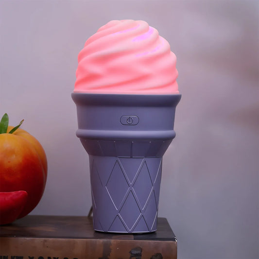 Ice Cream Cone Shape Air Freshener Humidifier (1pc Purple ) - Zidbik
