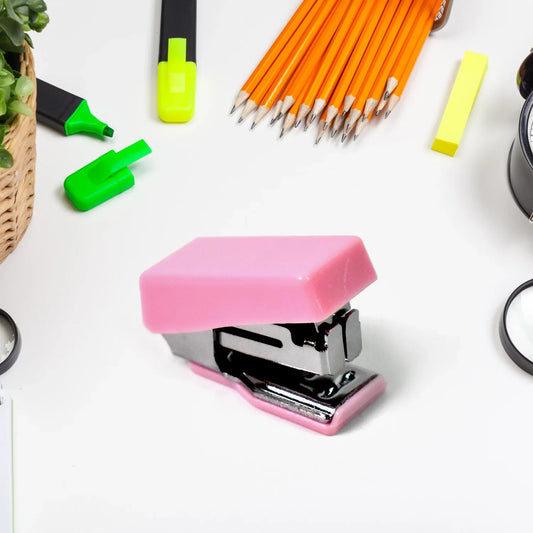 4143 Mini Office Stationery Set Including Stapler Scissors Paper Clips Tape Dispenser Transparent Tape And Staples - Zidbik