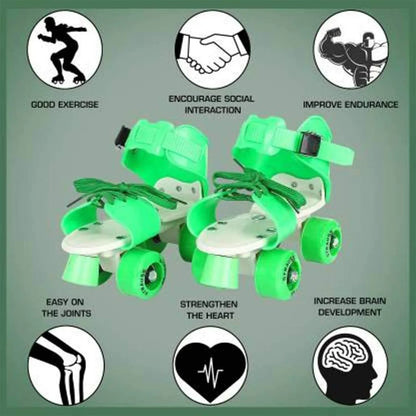 7592 Roller Skates For Kids Very Adjustable Comfortable To Use Roller Skate Skating (Pair Of 1) - Zidbik