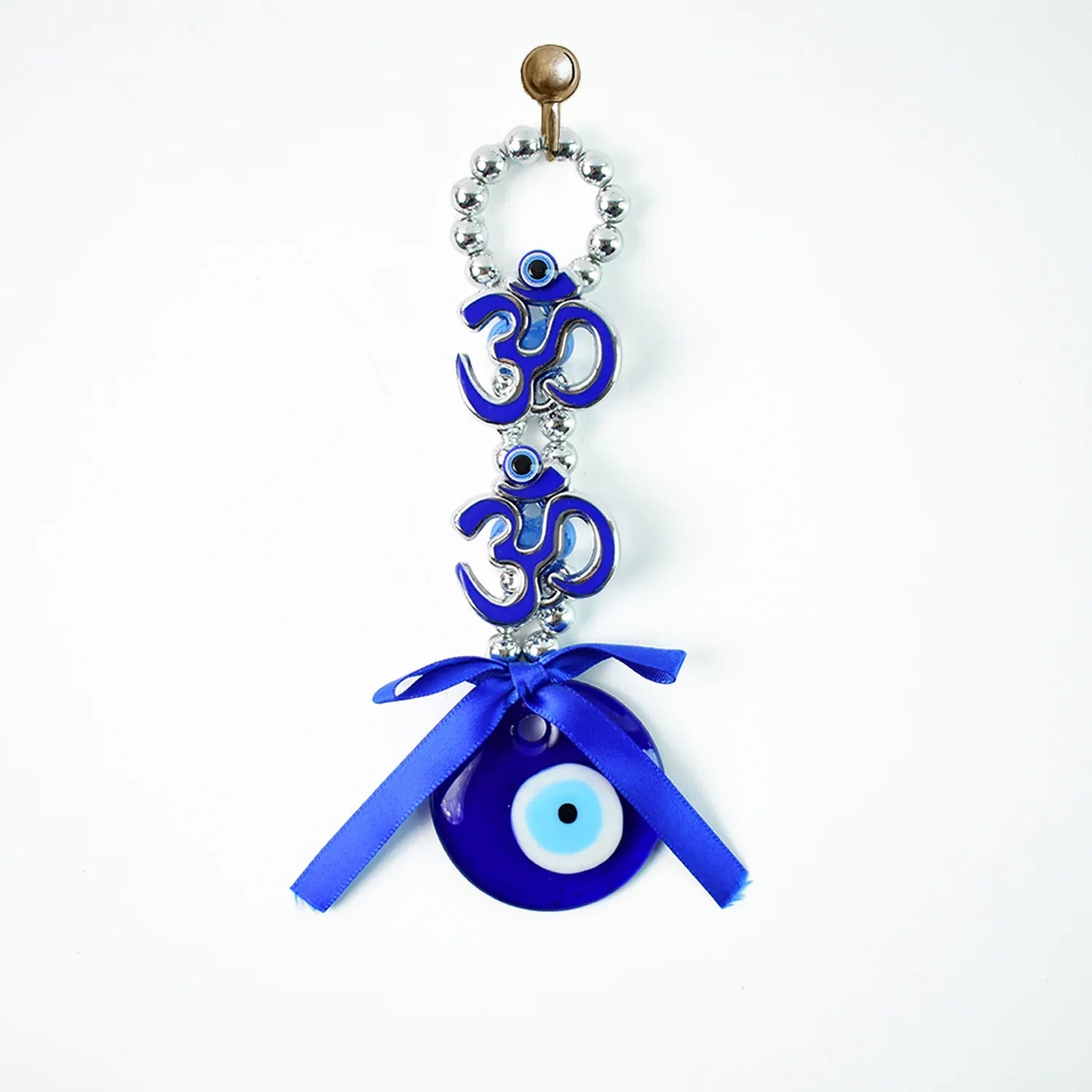 Decorative Double Om Symbol Evil Eye Hanging (1 Pc) - Zidbik