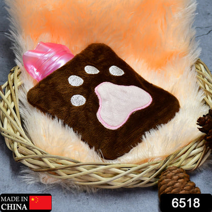 6518 Paw Print Small Hot Water Bag With Cover For Pain Relief Neck Shoulder Pain And Hand Feet Warmer Menstrual Cramps. - Zidbik