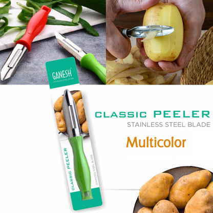 8134 Ganesh Stainless Steel Classic Peeler - Zidbik