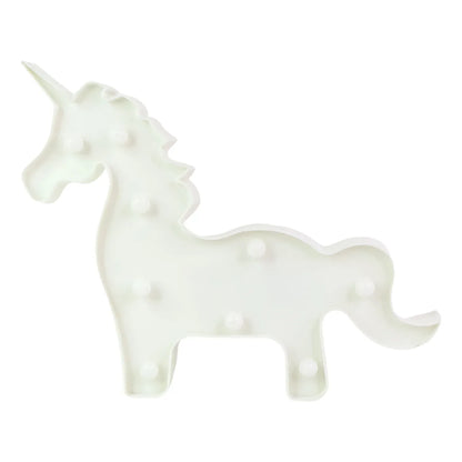 Unicorn Shaped Led Decorative Night Light (1 Pc) - Zidbik