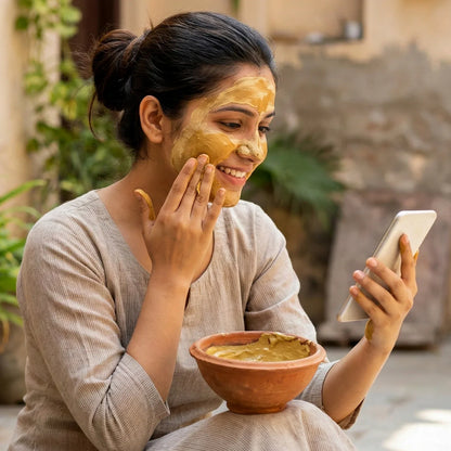 Herbal Multani Mitti Rose Based Face Pack 80 Gm - Zidbik