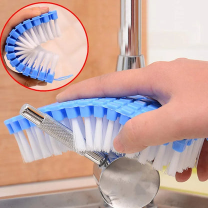 Flexible Plastic Cleaning Brush For Home Kitchen And Bathroom - Zidbik
