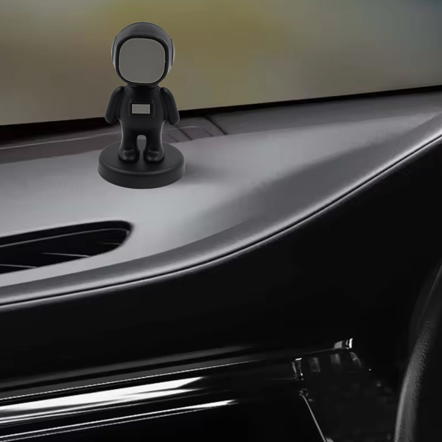 12909 Magnetic Mobile Phone Holder Cartoon Version Of Astronaut Car Holder Suitable For Car Dashboard 360 Rotating Magnetic Mobile Holder Compatible With All Smartphones (1 Pc) - Zidbik