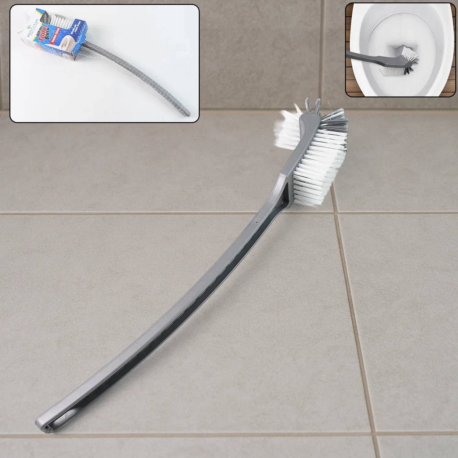 Pro Clean Long Handle Toilet Cleaning Brush (1 Pc) - Zidbik