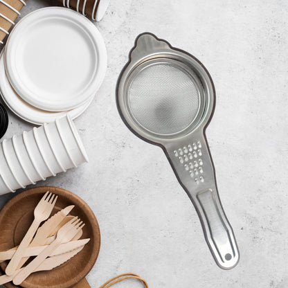 Heavy-duty Stainless Steel Fine Mesh Tea Strainer (1 Pc) - Zidbik