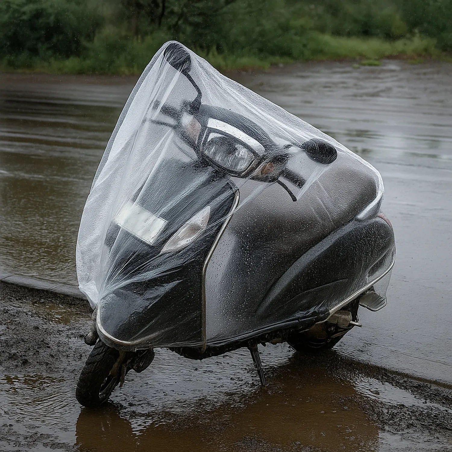 Big Disposable Plastic Activa Cover (1 Pc) - Zidbik
