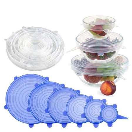 2118 Silicone Lid Set Silicon Lids For Containers Silicon Stretchable Lids Silicone Lids And Cover - Zidbik