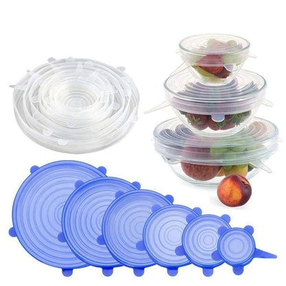 2118 Silicone Lid Set Silicon Lids For Containers Silicon Stretchable Lids Silicone Lids And Cover - Zidbik