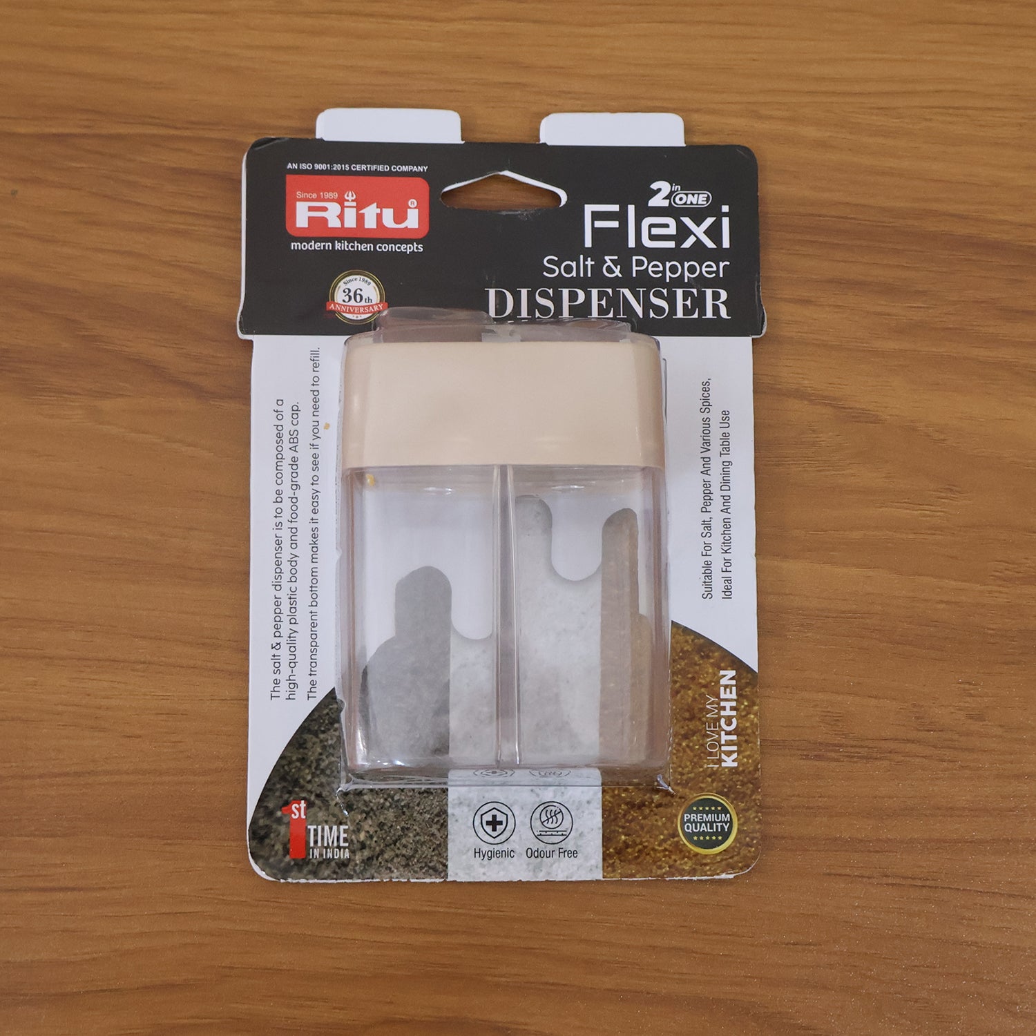 Ritu Premium 2-in-1 Salt And Pepper Dispenser - Zidbik