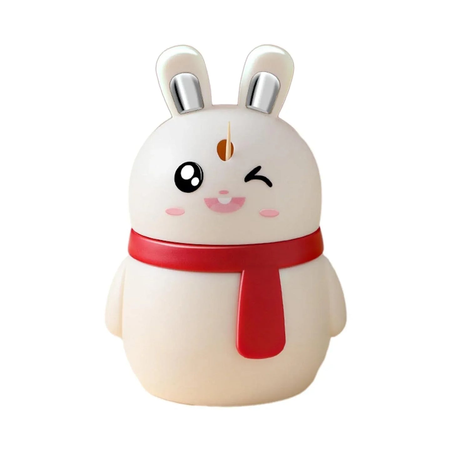 8842 Rabbit Shape Toothpick Dispenser Pressing Small Size Accessory Durable Red Home Garden Kitchen Dining Bar Kitchen Storage Organization Racks Holders Dining Room Table Decoration (1 Pc ) - Zidbik
