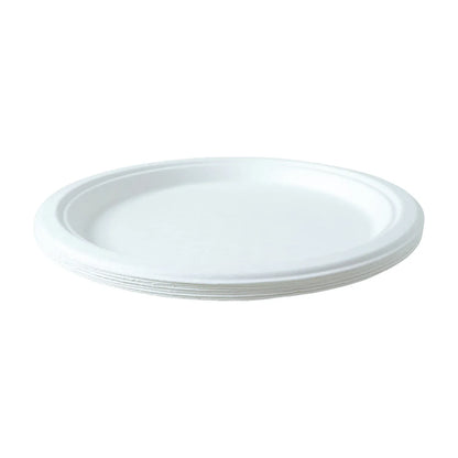 Vegnar Disposable Round Food Serving Plate (10 Pc) - Zidbik