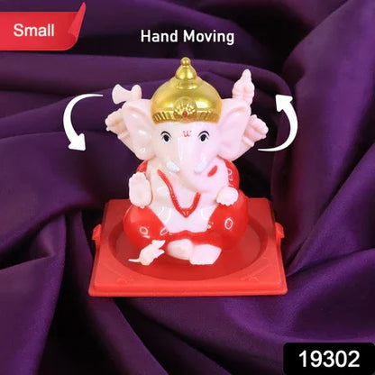 Decorative Small Lord Ganesh Idol In Transparent Case (1 Pc) - Zidbik