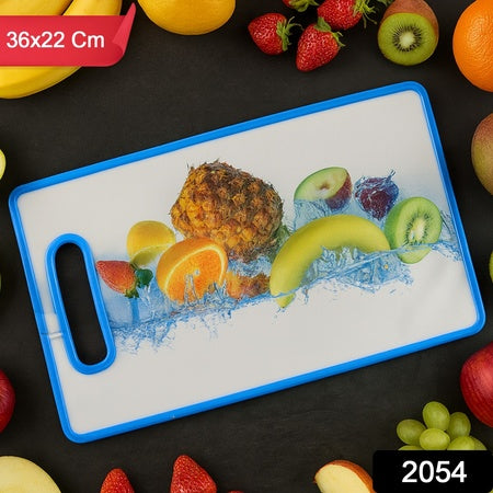 Large Rectangular Fruit Print Cutting Board (36x22cm  1 Pc) - Zidbik