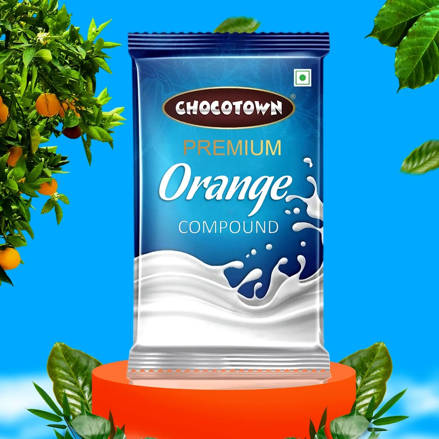 Chocotown Premium Orange Compound (500gm) - Zidbik
