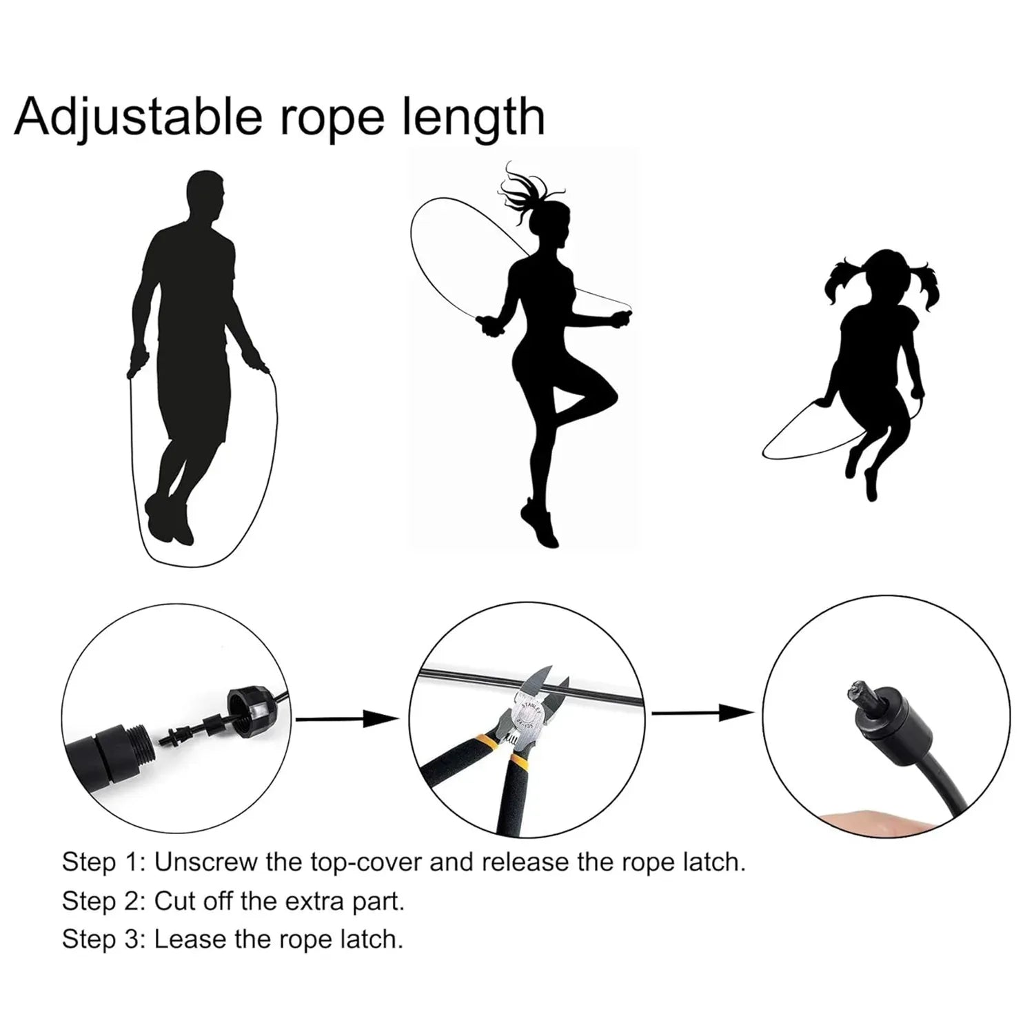High-speed Skipping Rope With Foam Padded Handles (1 Pc) - Zidbik