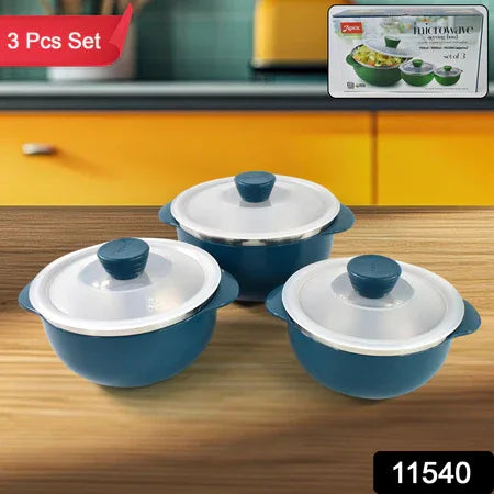 Apex Microwave-safe Serving Bowl 3 Pcs Set (700ml 1000ml 1400ml) - Zidbik