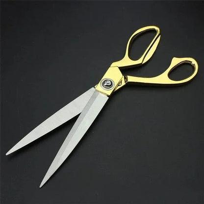 Stainless Steel Tailoring Scissor Sharp Cloth Cutting For Professionals (Golden) - Zidbik