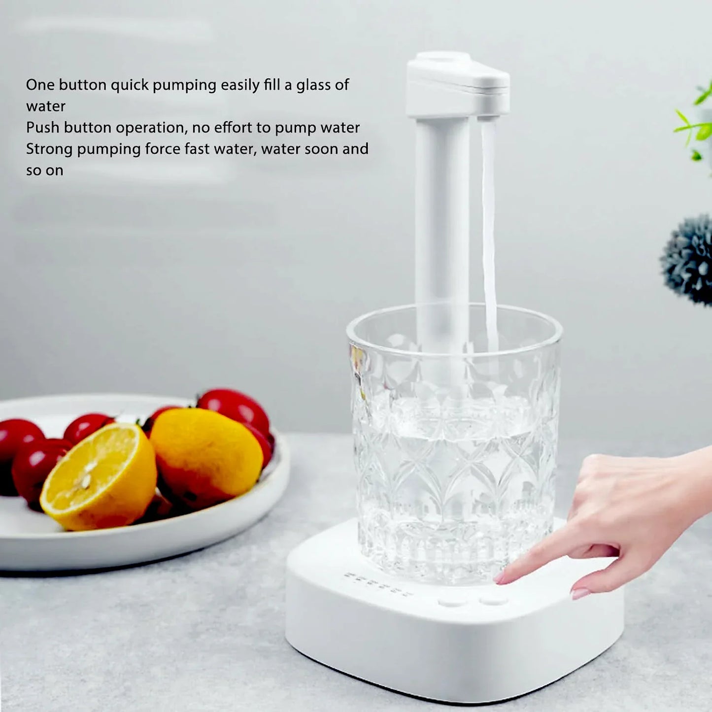 8864 Usb Charging Desktop Water Bottle Dispenser Intelligent Desktop Water Pump With Small Pipe One Button Operation Smart Table Bedside Water Dispenser Desk Water Dispenser For Home Office Outdoor Camping - Zidbik
