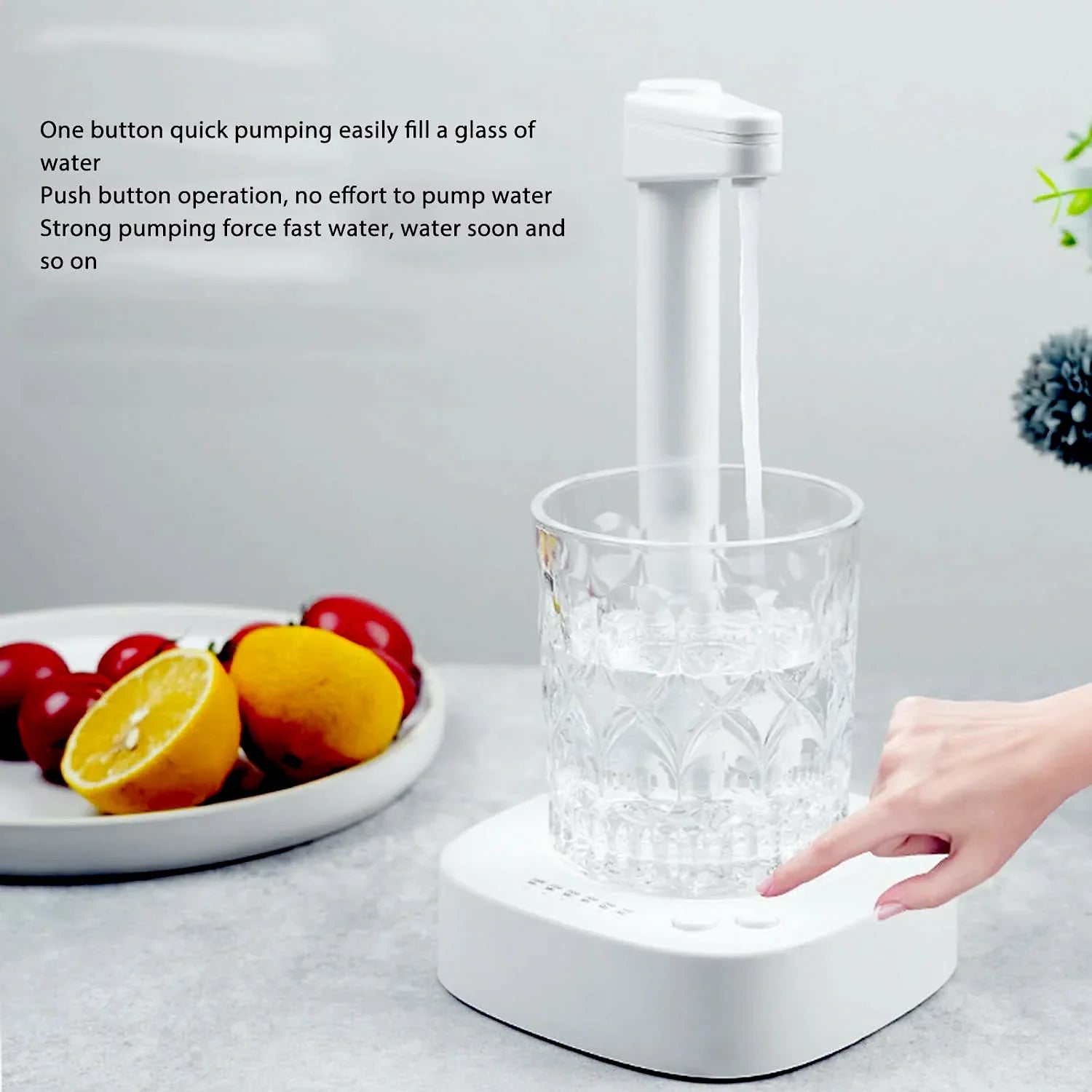 8864 Usb Charging Desktop Water Bottle Dispenser Intelligent Desktop Water Pump With Small Pipe One Button Operation Smart Table Bedside Water Dispenser Desk Water Dispenser For Home Office Outdoor Camping - Zidbik