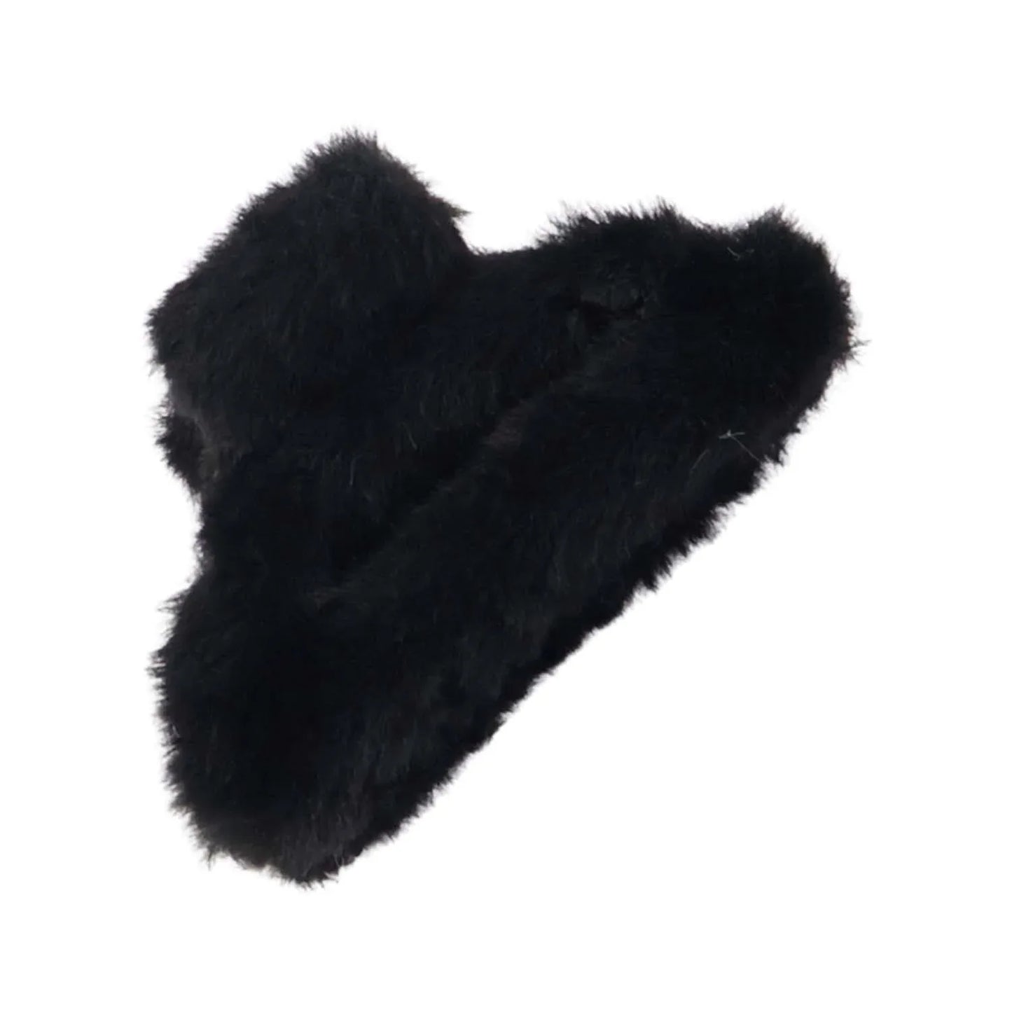 Big-size Soft Faux Fur Hair Claw Clips (1 Pc) - Zidbik