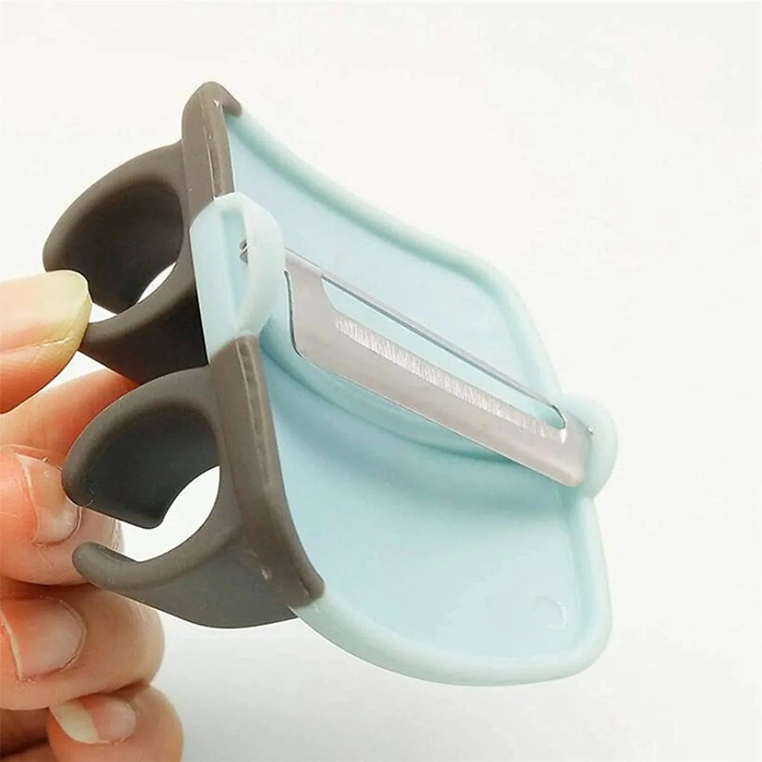 2262 Hand Palm Peeler Fruit Hand Vegetable Peeler Potato With Rubber Finger Grip Kitchen Cooking Tool Cucumber - Zidbik
