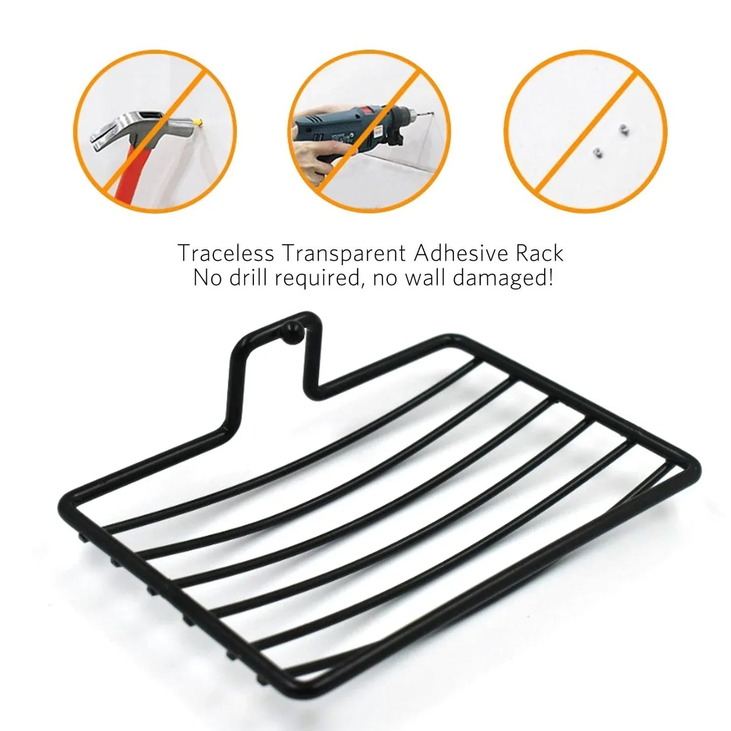 9016 Wall M 2 Pc Soap Rack Used In All Kinds Of Places Household And Bathroom Purposes For Holding Soaps. - Zidbik
