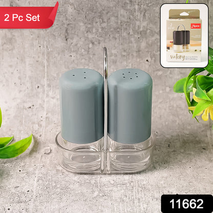Apex Victory Salt  Pepper Dispenser Set  2 Pcs Acrylic Seasoning Shaker - Zidbik