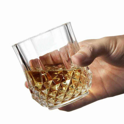 2341 Heavy Unbreakable Stylish Look Fully Transparent Glasses Set 250ml (6pcs) - Zidbik