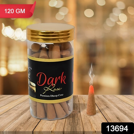 Dark Rose Dhoop Cones Premium Dark Rose Dhoop (120 Gm.) - Zidbik