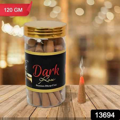 Dark Rose Dhoop Cones Premium Dark Rose Dhoop (120 Gm.)